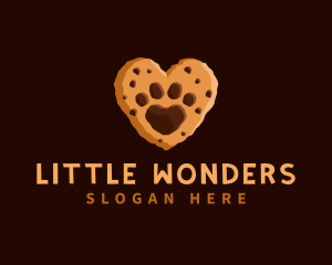 Heart Paw Cookie logo design