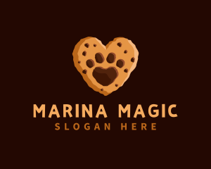 Heart Paw Cookie logo design