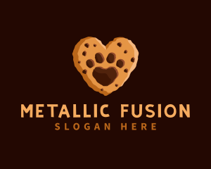 Heart Paw Cookie logo design