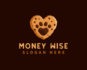 Heart Paw Cookie logo design