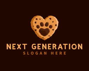 Heart Paw Cookie logo design