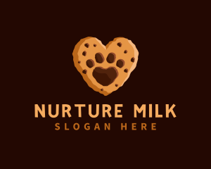 Heart Paw Cookie logo design