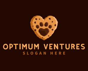 Heart Paw Cookie logo design