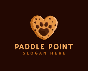 Heart Paw Cookie logo design