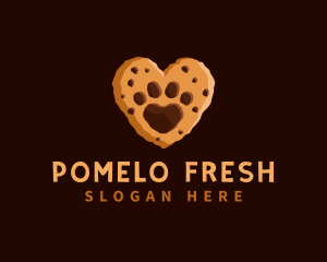 Heart Paw Cookie logo design