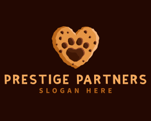 Heart Paw Cookie logo design