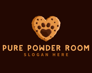 Heart Paw Cookie logo design