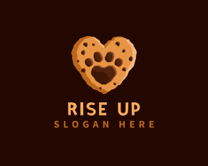 Heart Paw Cookie logo design