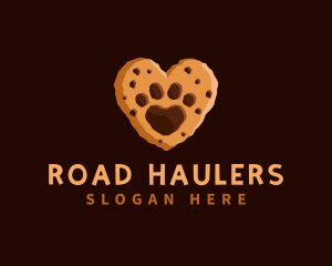 Heart Paw Cookie logo design