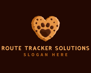 Heart Paw Cookie logo design