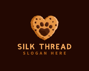 Heart Paw Cookie logo design