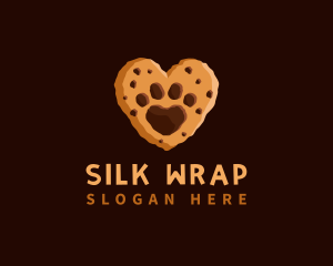 Heart Paw Cookie logo design