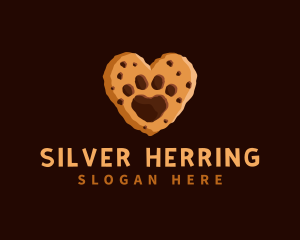 Heart Paw Cookie logo design