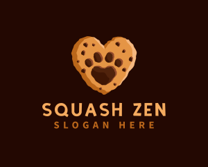 Heart Paw Cookie logo design