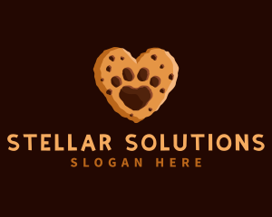 Heart Paw Cookie logo design