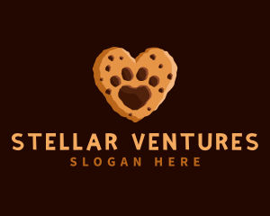 Heart Paw Cookie logo design