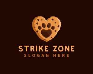 Heart Paw Cookie logo design