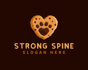 Heart Paw Cookie logo design