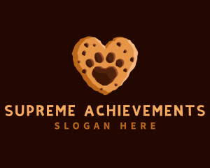 Heart Paw Cookie logo design