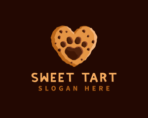 Heart Paw Cookie logo design