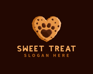 Heart Paw Cookie logo design