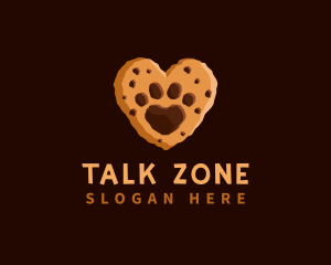 Heart Paw Cookie logo design