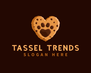 Heart Paw Cookie logo design