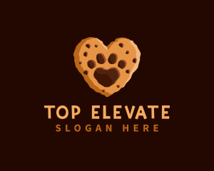 Heart Paw Cookie logo design