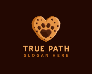 Heart Paw Cookie logo design