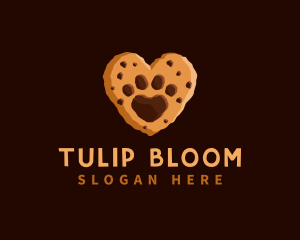 Heart Paw Cookie logo design