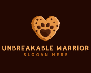 Heart Paw Cookie logo design