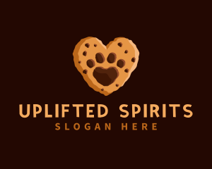 Heart Paw Cookie logo design