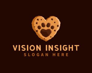 Heart Paw Cookie logo design