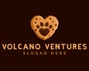 Heart Paw Cookie logo design