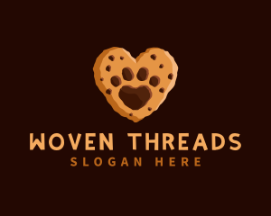 Heart Paw Cookie logo design