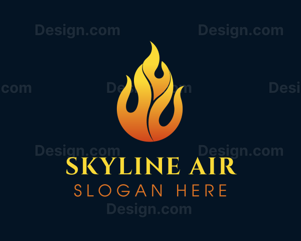 Flame Fire Blazing Logo