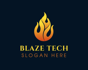 Flame Fire Blazing logo