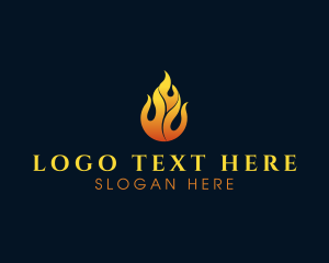 Flame Fire Blazing logo