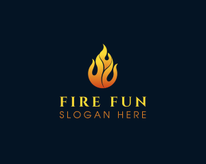 Flame Fire Blazing logo