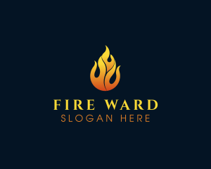 Flame Fire Blazing logo design