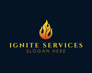 Flame Fire Blazing logo