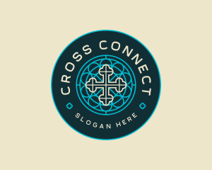 Cross Religion Ministry logo design