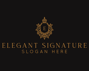 Elegant Royalty Shield logo design