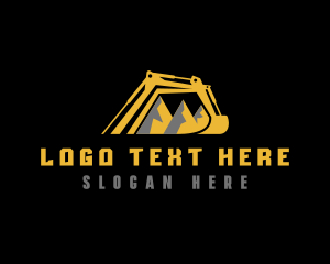 Excavator Mining Quarry logo