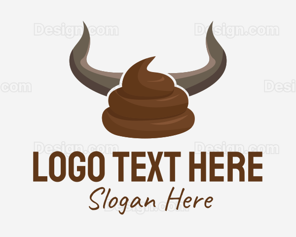 Bull Horn Crap Logo