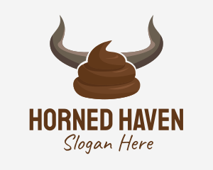 Bull Horn Crap logo design