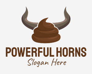 Bull Horn Crap logo design