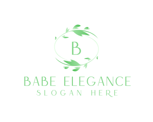 Natural Plant Wreath logo design