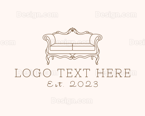 Elegant Antique Sofa Logo