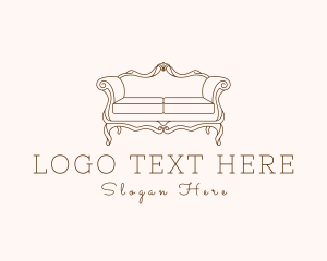 Elegant Antique Sofa Logo